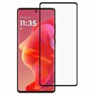 For Motorola Moto G85 Full Glue 9H HD 3D Curved Edge Tempered Glass Film(Black) - 1