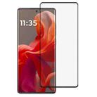 For Motorola S50 Neo Full Glue 9H HD 3D Curved Edge Tempered Glass Film(Black) - 1