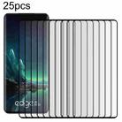 For Motorola Edge 40 Neo 25pcs Full Glue 9H HD 3D Curved Edge Tempered Glass Film(Black) - 1