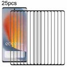 For Motorola Edge 50 25pcs Full Glue 9H HD 3D Curved Edge Tempered Glass Film(Black) - 1