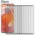For Motorola Edge 50 Ultra 25pcs Full Glue 9H HD 3D Curved Edge Tempered Glass Film(Black) - 1