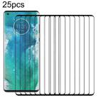 For Motorola Edge+ 25pcs Full Glue 9H HD 3D Curved Edge Tempered Glass Film(Black) - 1
