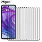 For Motorola Razr 50 Ultra 25pcs Full Glue 9H HD 3D Curved Edge Tempered Glass Film(Black) - 1