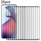 For Motorola Moto S30 Pro 5G 25pcs Full Glue 9H HD 3D Curved Edge Tempered Glass Film(Black) - 1