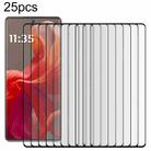For Motorola S50 Neo 25pcs Full Glue 9H HD 3D Curved Edge Tempered Glass Film(Black) - 1