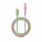 REMAX CB16 PD30W Type-C to 8 Pin Macaron Braided Fast Charging Data Cable, Length: 1.2m(Pink Green) - 1