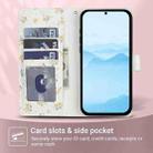 For OPPO A17 / A17k Flower Pattern Buckle Leather Phone Case with Lanyard(Yellow Flowers) - 3
