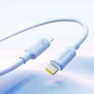 Baseus Foamed Silicone 20W Type-C to 8 Pin Fast Charging Cable, Length: 1m(Blue) - 1