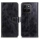 For Honor X6c 4G Retro Crazy Horse Texture Flip Leather Phone Case(Black) - 1