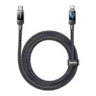 REMAX CB09 PD30W Type-C to 8 Pin Marquee Braided Fast Charging Data Cable, Length: 1.2m(Black) - 1