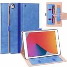 For iPad 10.2 2021 / 2020 / 2019 / Pro 10.5 Retro Pattern TPU + PU Leather Case with Holder & Card Slots(Blue) - 1