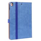 For iPad 10.2 2021 / 2020 / 2019 / Pro 10.5 Retro Pattern TPU + PU Leather Case with Holder & Card Slots(Blue) - 2