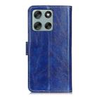 For Motorola Moto G86 5G Retro Crazy Horse Texture Leather Phone Case(Blue) - 3