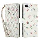 For iPhone 8 Plus / 7 Plus / 6 Plus Flower Pattern Buckle Leather Phone Case with Lanyard(Pink Flowers) - 2