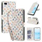 For iPhone 8 Plus / 7 Plus / 6 Plus Flower Pattern Buckle Leather Phone Case with Lanyard(Florals) - 1