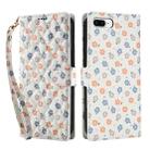 For iPhone 8 Plus / 7 Plus / 6 Plus Flower Pattern Buckle Leather Phone Case with Lanyard(Florals) - 2