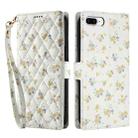 For iPhone 8 Plus / 7 Plus / 6 Plus Flower Pattern Buckle Leather Phone Case with Lanyard(Yellow Flowers) - 2