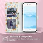 For iPhone SE 2022 / SE 2020 / 8 / 7 Flower Pattern Buckle Leather Phone Case with Lanyard(Orange Flowers) - 3