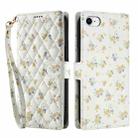 For iPhone SE 2022 / SE 2020 / 8 / 7 Flower Pattern Buckle Leather Phone Case with Lanyard(Yellow Flowers) - 2