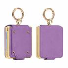For Samsung Galaxy Z Flip7 VIETAO Colorful PU Leather Phone Case with Ring(Purple) - 1