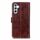 For Samsung Galaxy S25 FE 5G Retro Crazy Horse Texture Leather Phone Case(Brown) - 3
