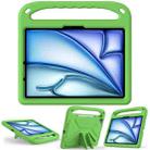 For iPad Air 11 2024 / 2025 Handle EVA Shockproof Tablet Case with Holder(Green) - 3