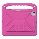 For iPad Air 11 2024 / 2025 Handle EVA Shockproof Tablet Case with Holder(Rose Red) - 2