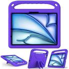 For iPad Air 11 2024 / 2025 Handle EVA Shockproof Tablet Case with Holder(Purple) - 3