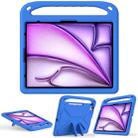 For iPad Air 13 2024 / 2025 Handle EVA Shockproof Tablet Case with Holder(Blue) - 3