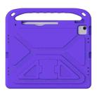For iPad Air 13 2024 / 2025 Handle EVA Shockproof Tablet Case with Holder(Purple) - 2