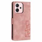 For OPPO Reno14 F 5G Tulips Embossed Leather Phone Case with Lanyard(Pink) - 3