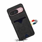For Google Pixel 10 Pro / Pixel 10 Denior D06 PU Back Cover Card Slot Holder Phone Case(Black) - 3