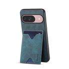 For Google Pixel 10 Pro / Pixel 10 Denior D06 PU Back Cover Card Slot Holder Phone Case(Blue) - 2