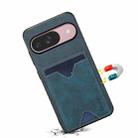 For Google Pixel 10 Pro / Pixel 10 Denior D06 PU Back Cover Card Slot Holder Phone Case(Blue) - 3