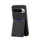 For Google Pixel 10 Pro XL Denior D06 PU Back Cover Card Slot Holder Phone Case(Black) - 2