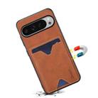 For Google Pixel 10 Pro XL Denior D06 PU Back Cover Card Slot Holder Phone Case(Brown) - 3