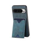 For Google Pixel 10 Pro XL Denior D06 PU Back Cover Card Slot Holder Phone Case(Blue) - 2