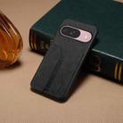 For Google Pixel 10 Pro / Pixel 10 Denior D07 DV Elastic Card Slot PU Back Cover Phone Case(Black) - 2