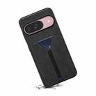 For Google Pixel 10 Pro / Pixel 10 Denior D07 DV Elastic Card Slot PU Back Cover Phone Case(Black) - 3