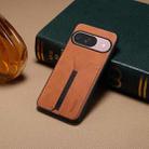 For Google Pixel 10 Pro / Pixel 10 Denior D07 DV Elastic Card Slot PU Back Cover Phone Case(Brown) - 2