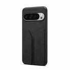 For Google Pixel 10 Pro XL Denior D07 DV Elastic Card Slot PU Back Cover Phone Case(Black) - 1