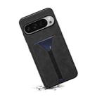 For Google Pixel 10 Pro XL Denior D07 DV Elastic Card Slot PU Back Cover Phone Case(Black) - 3