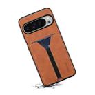 For Google Pixel 10 Pro XL Denior D07 DV Elastic Card Slot PU Back Cover Phone Case(Brown) - 3