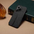 For Huawei Pura 80 Pro 5G Denior D07 DV Elastic Card Slot PU Back Cover Phone Case(Black) - 2