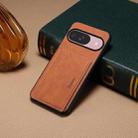 For Google Pixel 10 Pro / Pixel 10 Denior D08 PU Single Card Slot Holder Phone Case(Brown) - 2
