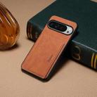 For Google Pixel 10 Pro XL Denior D08 PU Single Card Slot Holder Phone Case(Brown) - 2