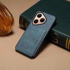For Huawei Pura 80 5G Denior D08 PU Single Card Slot Holder Phone Case(Blue) - 2