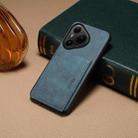 For Huawei Pura 80 Pro 5G Denior D08 PU Single Card Slot Holder Phone Case(Blue) - 2