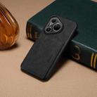 For Huawei Pura 80 Ultra 5G Denior D08 PU Single Card Slot Holder Phone Case(Black) - 2