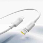 Baseus Foamed Silicone 20W Type-C to 8 Pin Fast Charging Cable, Length: 2m(White) - 1